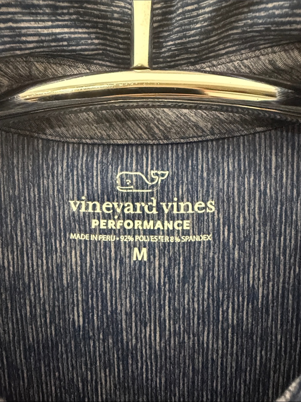 Vineyard Vines Blue Heather Performance Polo - Picture 2 of 5